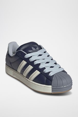 Baskets en nubuck Superstar - Gris et bleu marine