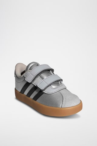 Baskets plateformes en cuir T-toe - Argenté