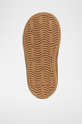 Baskets plateformes en cuir T-toe - Argenté