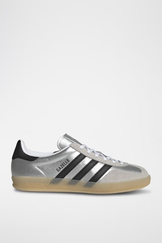 Baskets en cuir Gazelle - Argenté