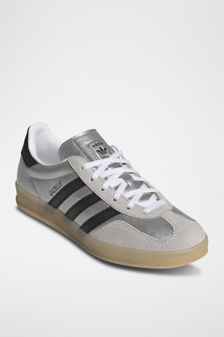 Baskets en cuir Gazelle - Argenté