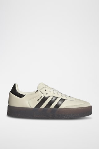 Baskets plateformes en cuir Samba - Blanc