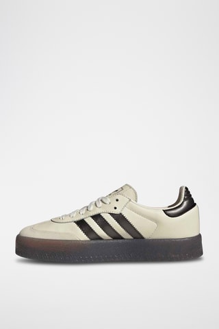 Baskets plateformes en cuir Samba - Blanc