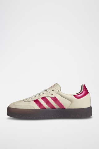 Baskets plateformes en cuir Samba - Blanc
