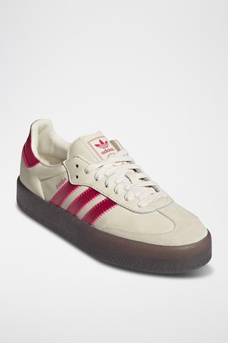 Baskets plateformes en cuir Samba - Blanc