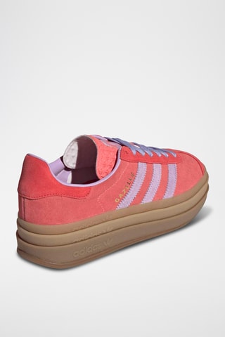 Baskets plateformes en nubuck Gazelle - Rouge