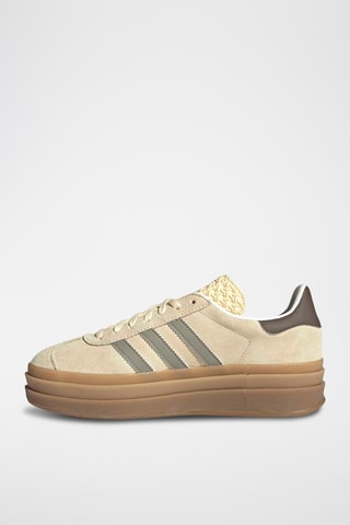 Baskets plateformes en cuir Gazelle - Jaune