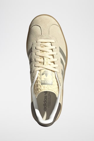 Baskets plateformes en cuir Gazelle - Jaune