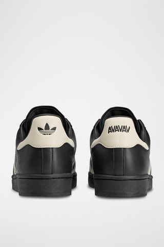 Baskets en cuir Statement Hza - Noir