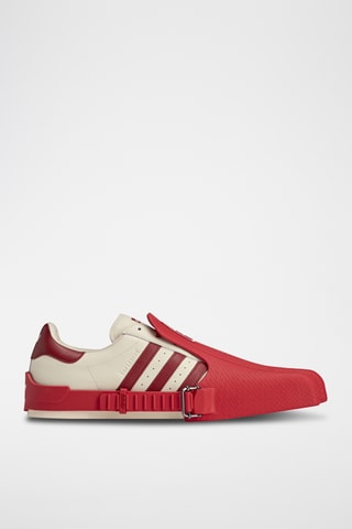 Zapatillas de piel Statement Hza - Beige y rojo