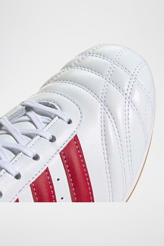 Zapatillas de piel Taekwondo - Blanco y rojo