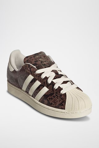 Baskets en cuir Superstar - Marron et écru