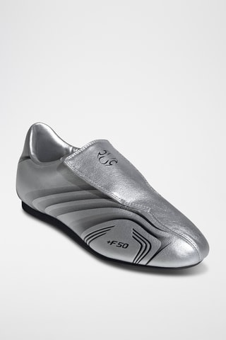 Chaussures de taekwondo en cuir F50 - Argenté