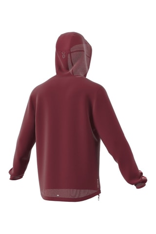 Veste de running à capuche - Rouge
