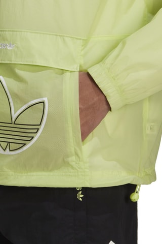 Coupe-vent à capuche Anorak Vert citron