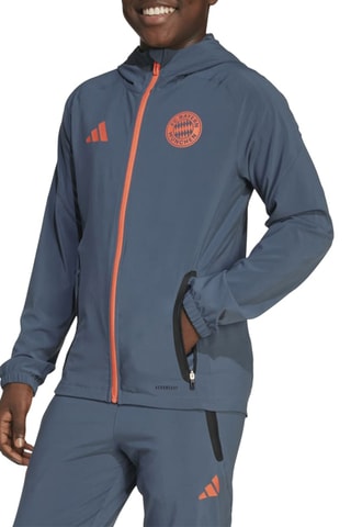 Veste de football à capuche FC Bayern Muenchen - Gris foncé