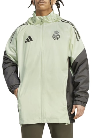 Veste d’entraînement à capuche Real Madrid - Vert clair