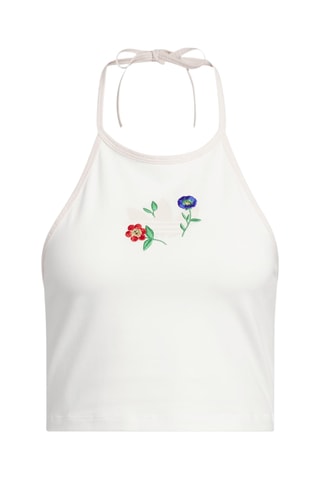 Crop top Graphics - Blanc