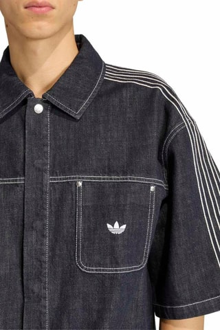 Chemise loose en jean Injection Pack - Bleu