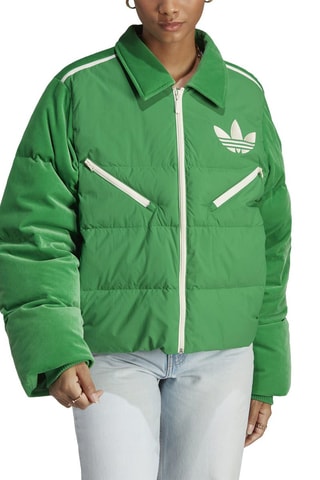 Doudoune en velours Velvet Puffer Vert