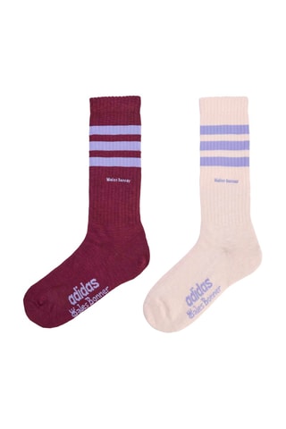 2 paires de chaussettes Statement HZA - Bordeaux et blanc