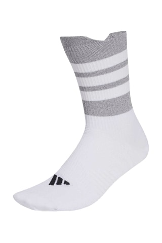Chaussettes montantes de running Basics - Blanc et gris chiné