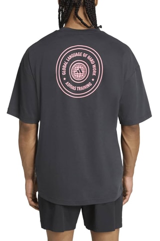 T-shirt d’entraînement oversize Graphics - Anthracite