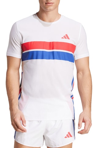 T-shirt de running Adizero Retro - Blanc
