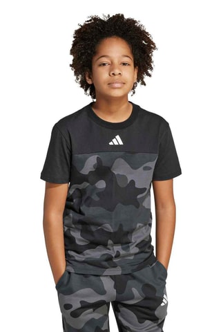 T-shirt regular d’entraînement Camo - Noir