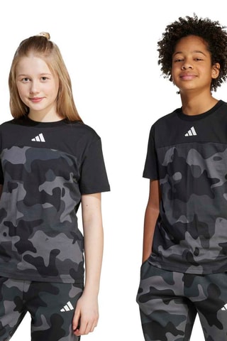 T-shirt regular d’entraînement Camo - Noir