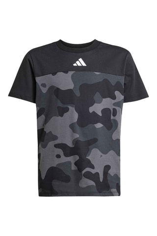 T-shirt regular d’entraînement Camo - Noir