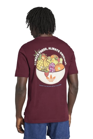 T-shirt loose Graphics - Bordeaux