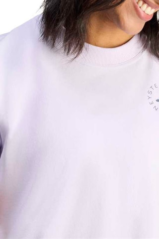 T-shirt d’entraînement regular en coton biologique Stella McCartney - Violet