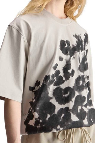 T-shirt d'entraînement oversize en coton biologique Stella McCartney - Beige