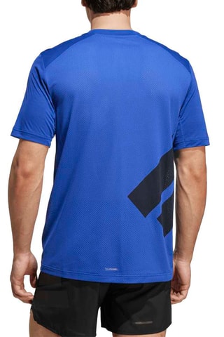 T-shirt de trail running regular Tech Tops - Bleu électrique