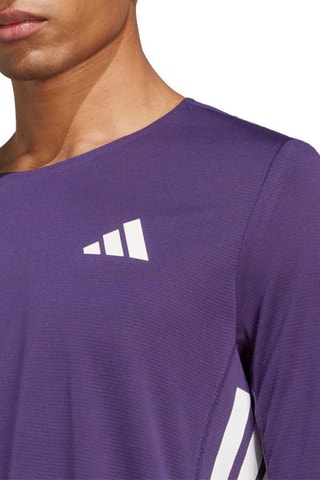 T-shirt slim de running Adizero Train For Races - Violet