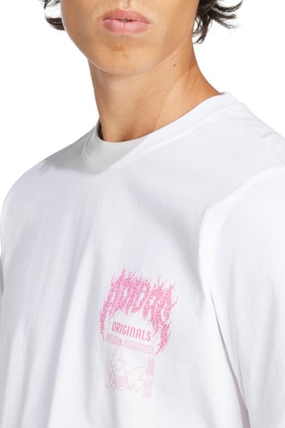 T-shirt - Blanc et rose poudré