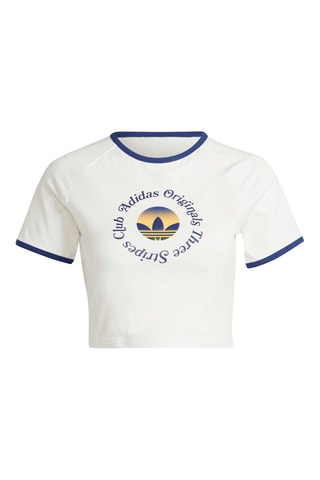 T-shirt cropped GFX Baby - Blanc