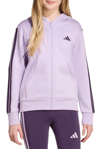Sweat polaire à capuche Essentials - Mauve