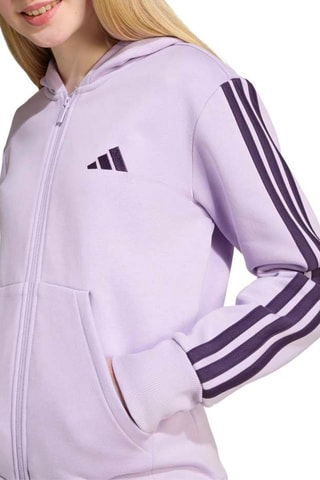 Sweat polaire à capuche Essentials - Mauve