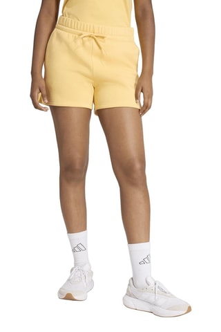 Short d’entraînement polaire regular taille haute Essentials - Jaune