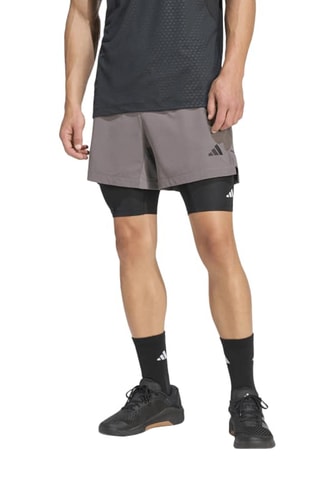 Short d’entraînement regular Strength - Taupe