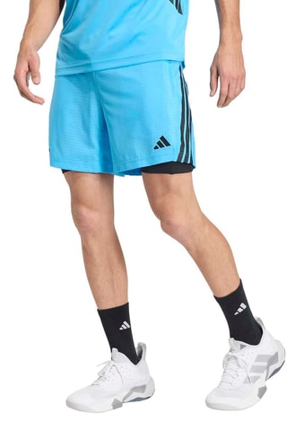 Short d’entraînement regular 2-en-1 Workout Essentials Plus - Bleu cobalt