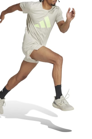 Short de running Run It - Gris clair - Adidas