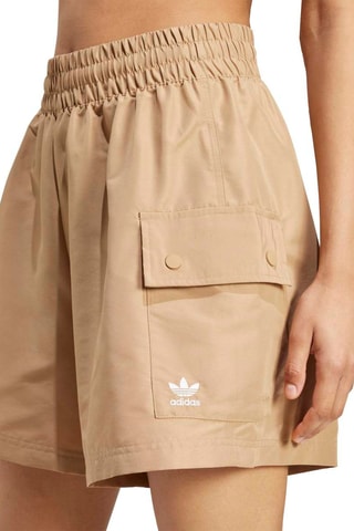 Short loose taille haute Classic Essentials - Camel