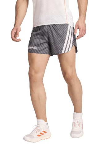 Short slim de running Terrex Techrock - Gris