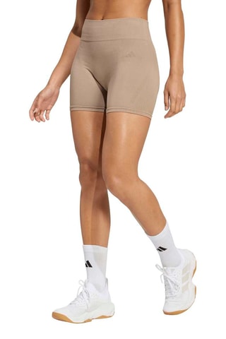 Cycliste d’entraînement taille haute Workout Essentials - Beige