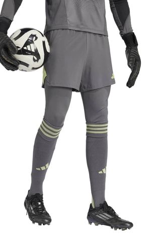Short de football slim Goalkeeping - Gris foncé