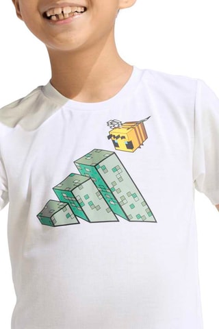 T-shirt et short d’entraînement Minecraft - Blanc et gris