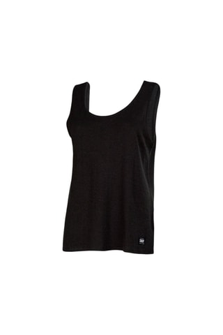 Camisola de alças em algodão biológico Phantom - Preto - Preto